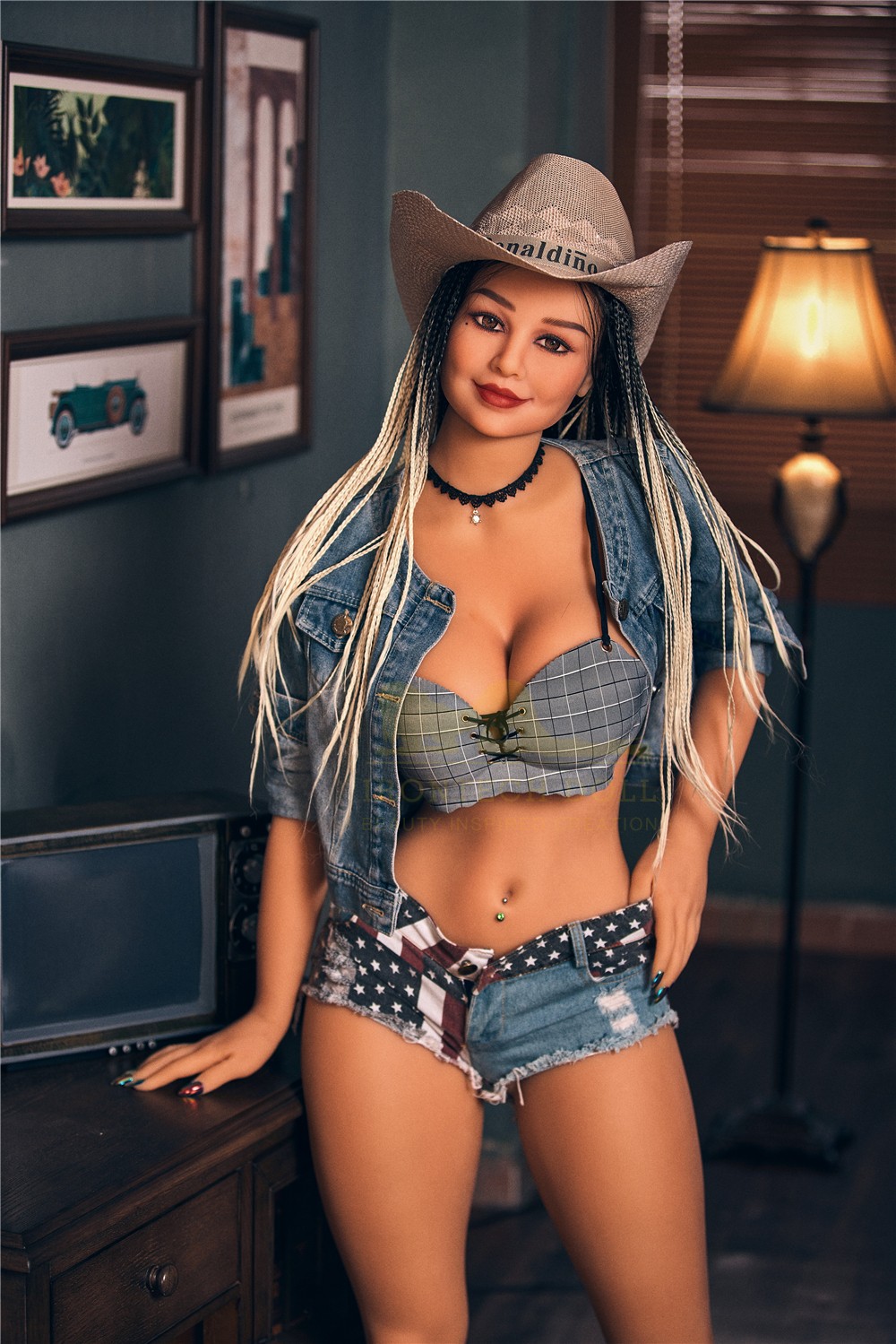 Poupée Sexuelle Cowgirl 164cm Rose