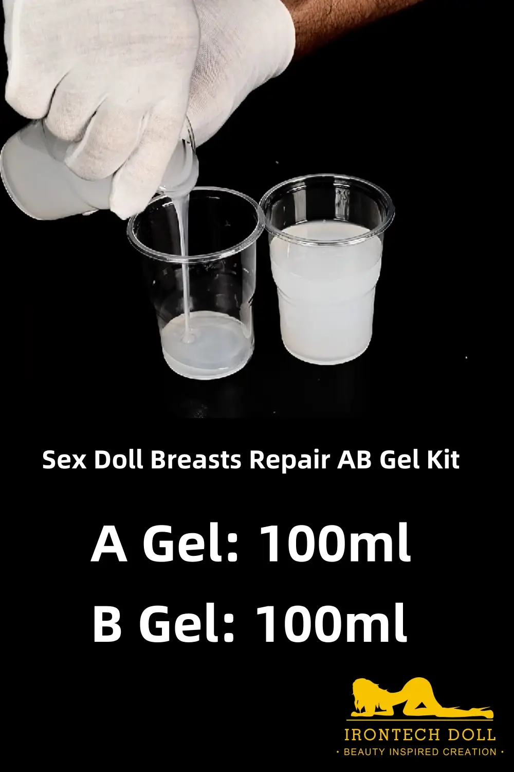 Gel réparateur de seins de poupée sexuelle