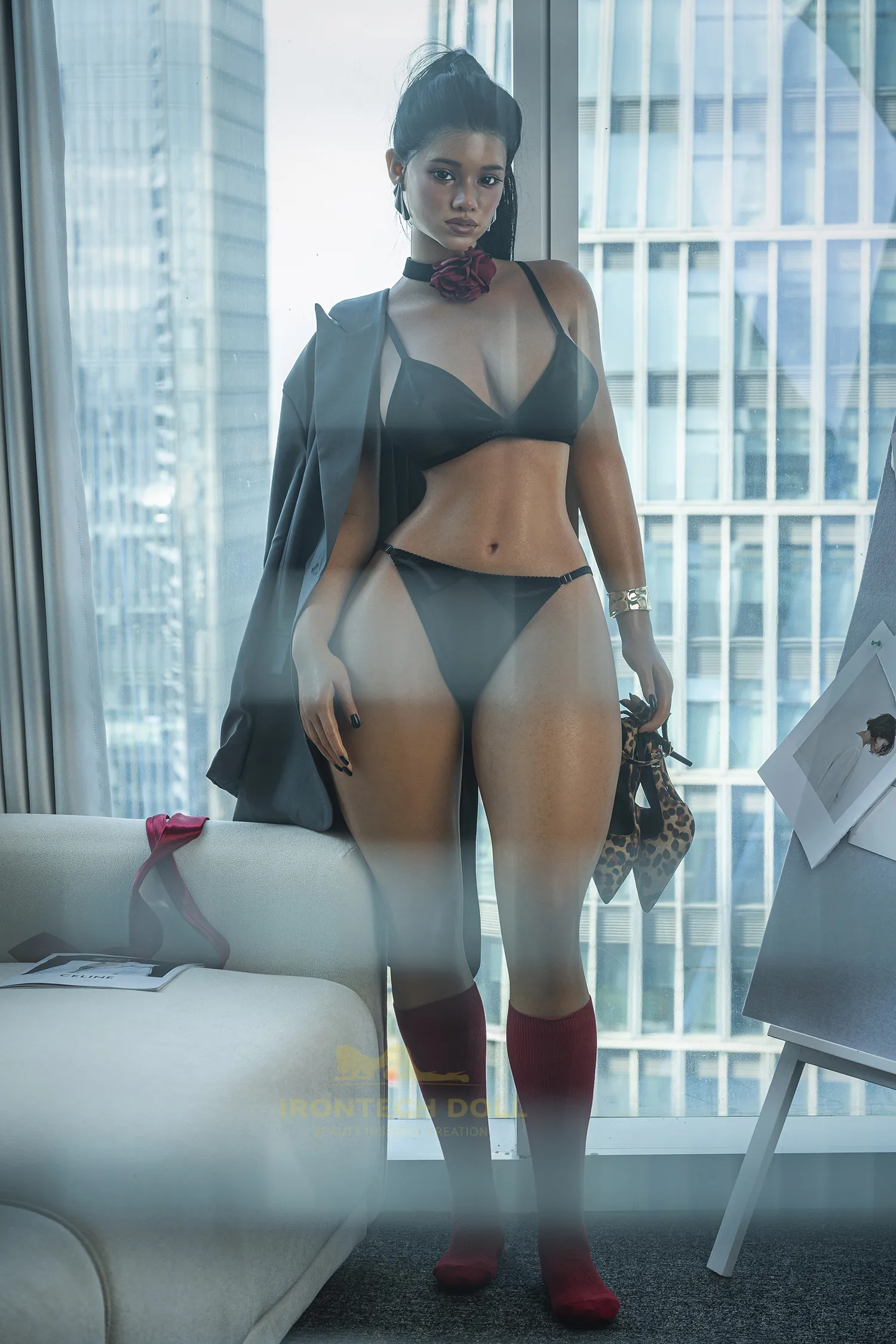 Office Poupée Sexuelle 164cm S55 ROS MAX Tyra bronzé foncé